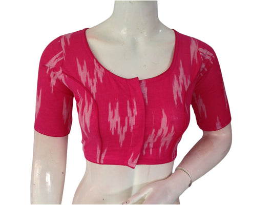 Magenta Cotton Readymade Saree Blouse: A Bold Statement