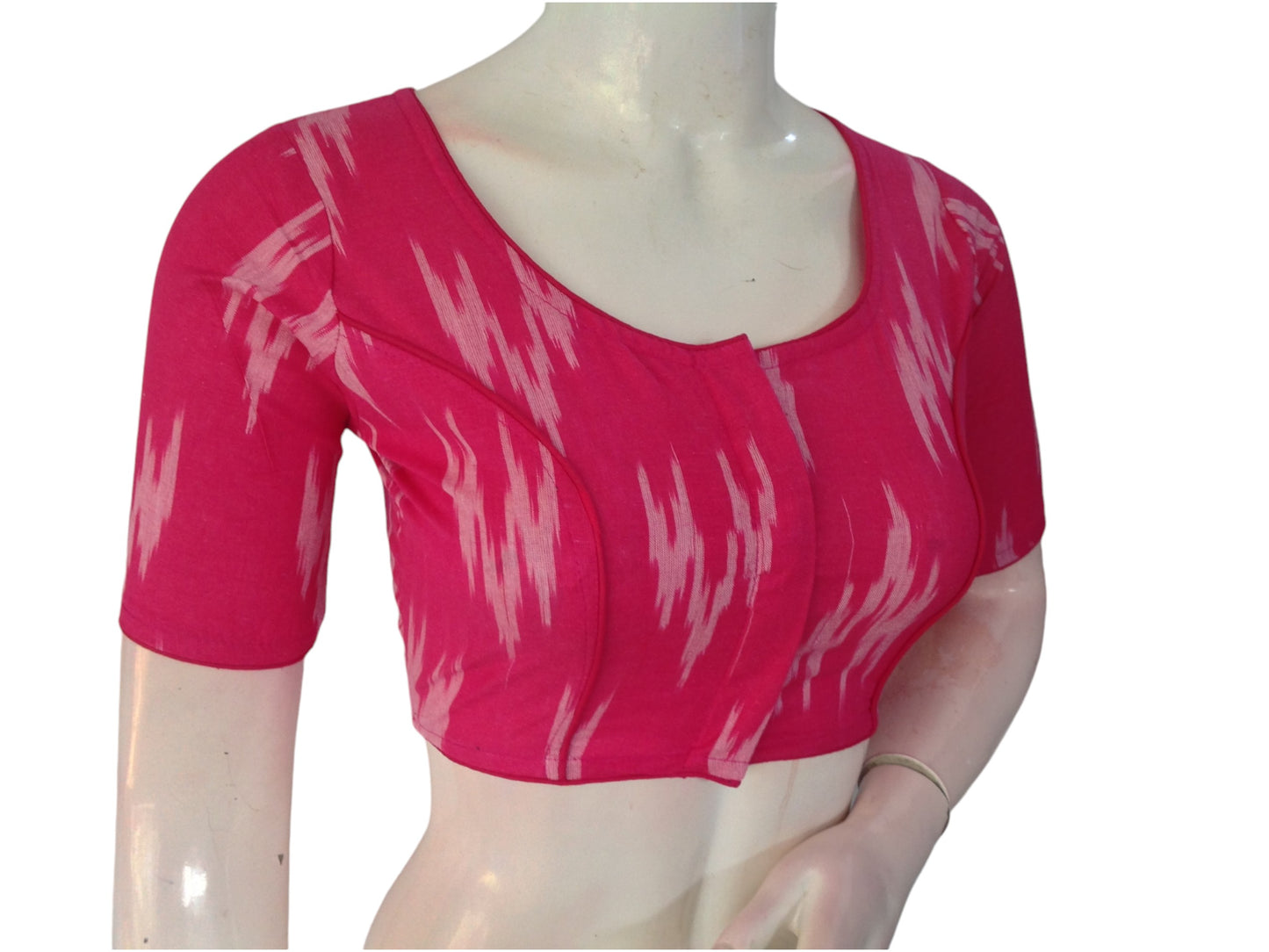 Magenta Cotton Readymade Saree Blouse: A Bold Statement