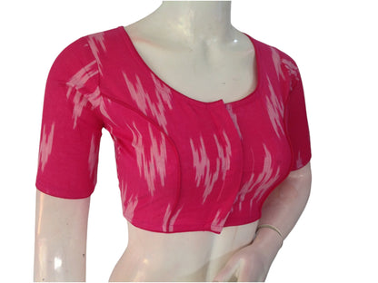 Magenta Cotton Readymade Saree Blouse: A Bold Statement