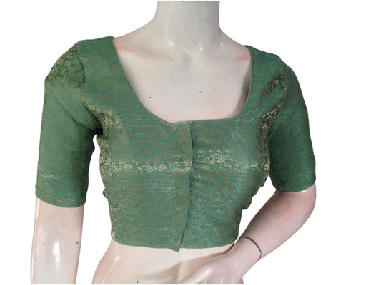 Pastel Paradise:  Brocade Silk Readymade Saree Blouse