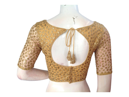Gold Saree Blouse, Readymade Saree Blouse, Designer Blouse online from d3blouses