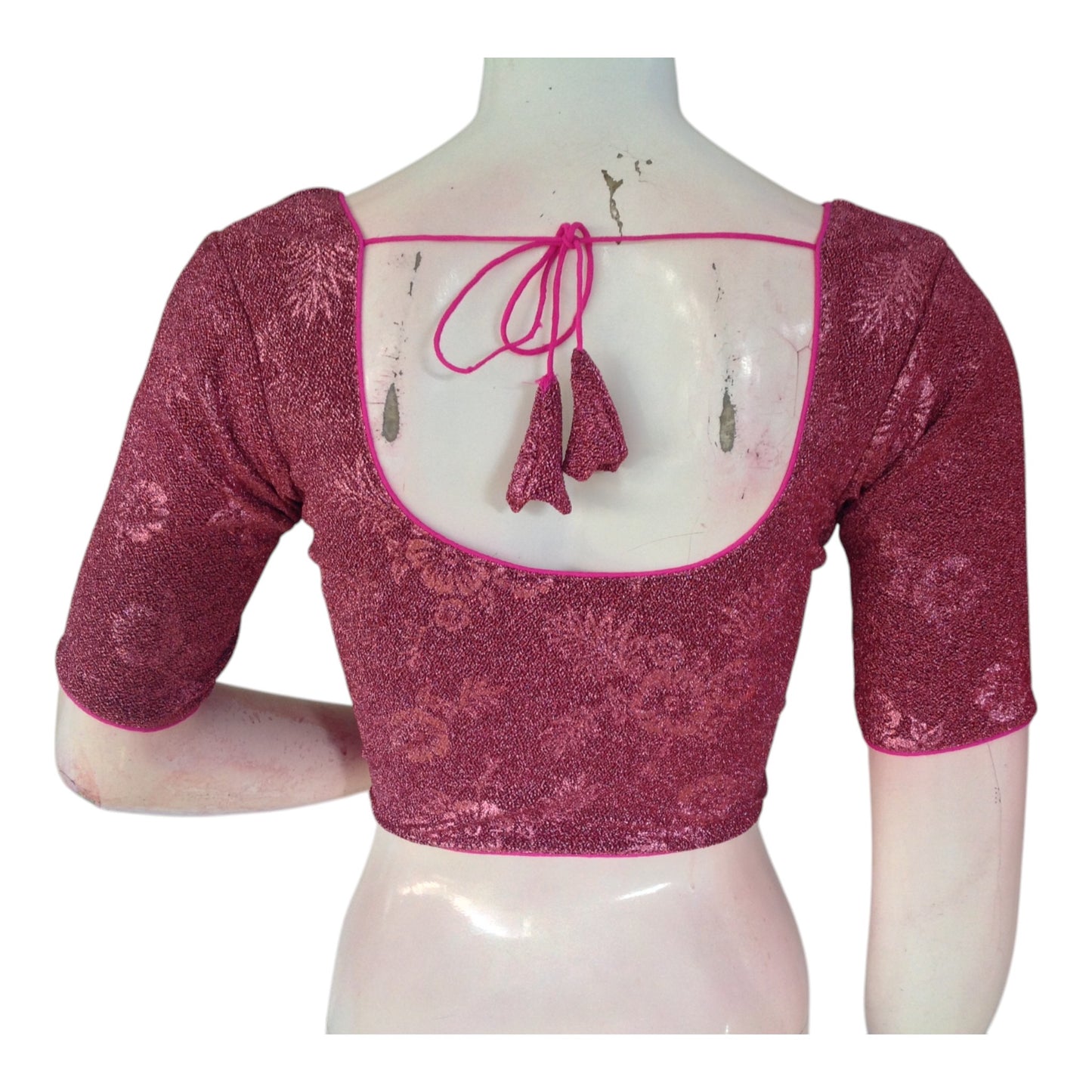 Trendy Onion Pink Designer Saree Blouse | Readymade Indian Blouse