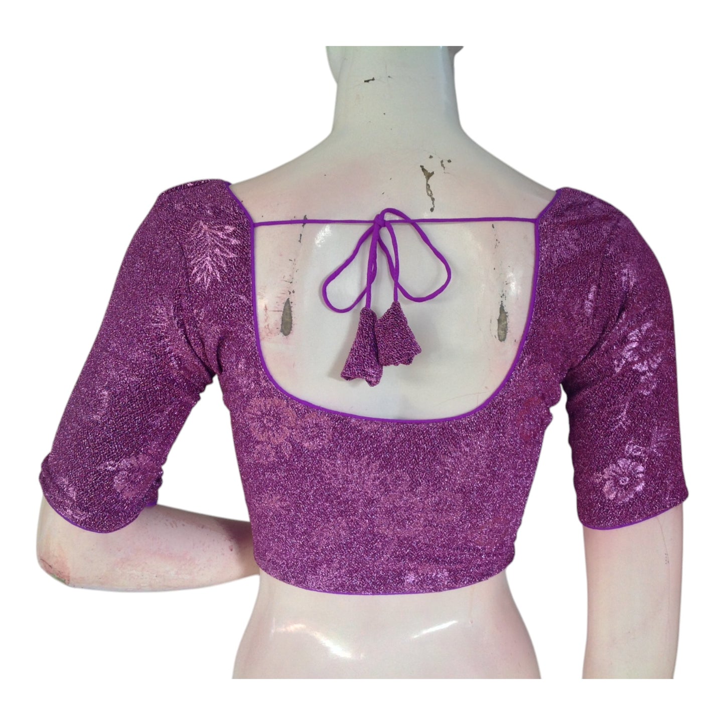 Lovely Lavender Color  Designer Saree Blouse | Trendy & Ready to Wear
