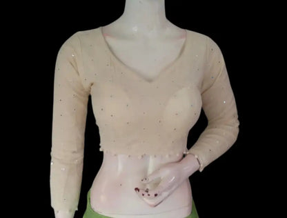 A Fusion of Tradition and Trend: Khadi Cotton Ready made Saree Blouses - D3blouses