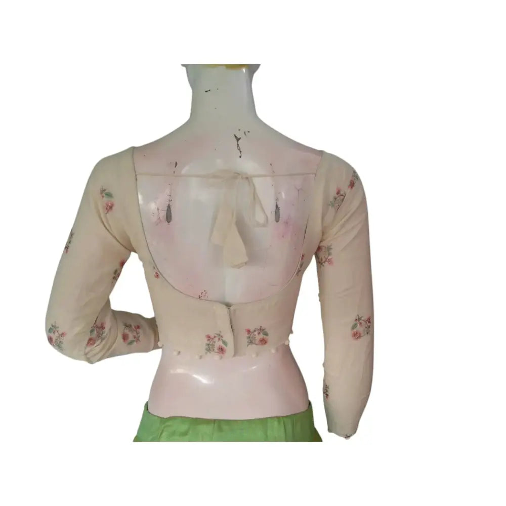 A Touch of Elegance: Khadi Cotton Designer Readymade Saree Blouses - D3blouses