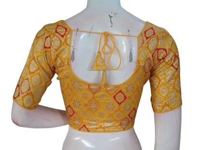 Banarasi Brocade Art Silk Readymade Blouse - Assorted Festive Colors (Princess Cut) Readymade Blouse