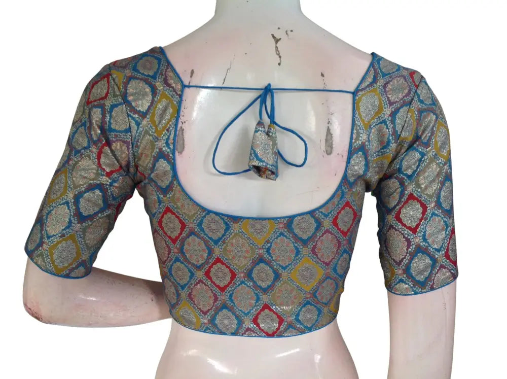 Banarasi Brocade Art Silk Readymade Blouse - Assorted Festive Colors (Princess Cut) Readymade Blouse