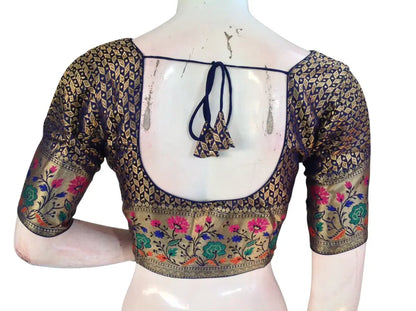 Banarasi Brocade Silk Puff Sleeve Saree Blouse |Ready to Wear|Wedding & Festive Readymade Blouse