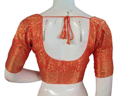 Banarasi Brocade Silk Puff Sleeve Saree Blouse |Ready to Wear|Wedding & Festive Readymade Blouse