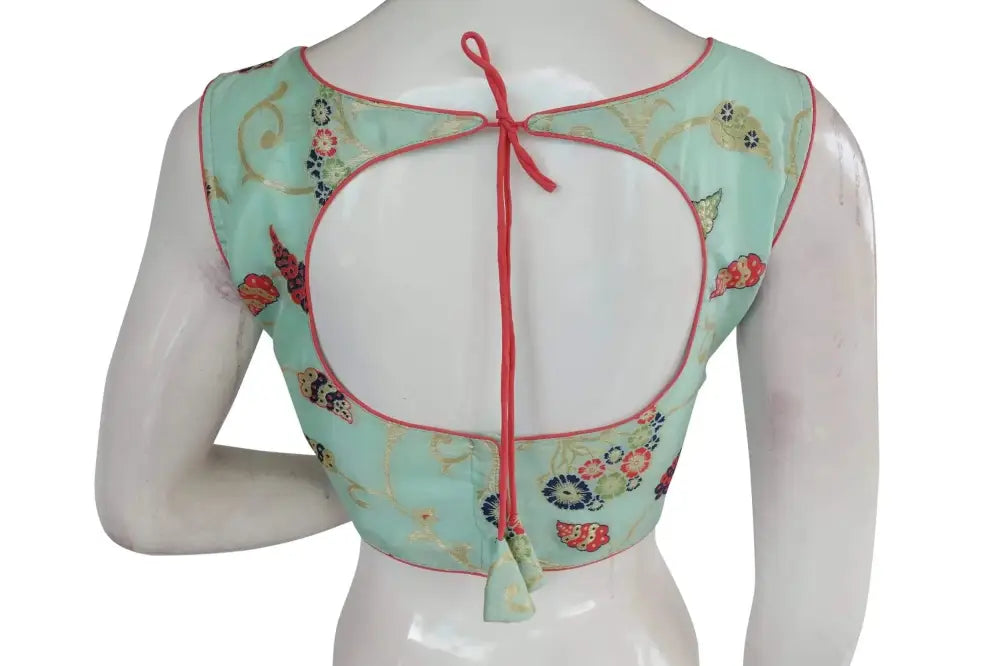 Banarasi Brocade silk Readymade saree blouse, Indian Readymade blouse, Crop top, - D3blouses