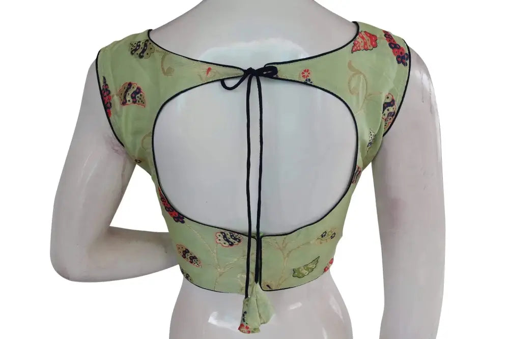 Banarasi Brocade silk Readymade saree blouse, Indian Readymade blouse, Crop top, - D3blouses