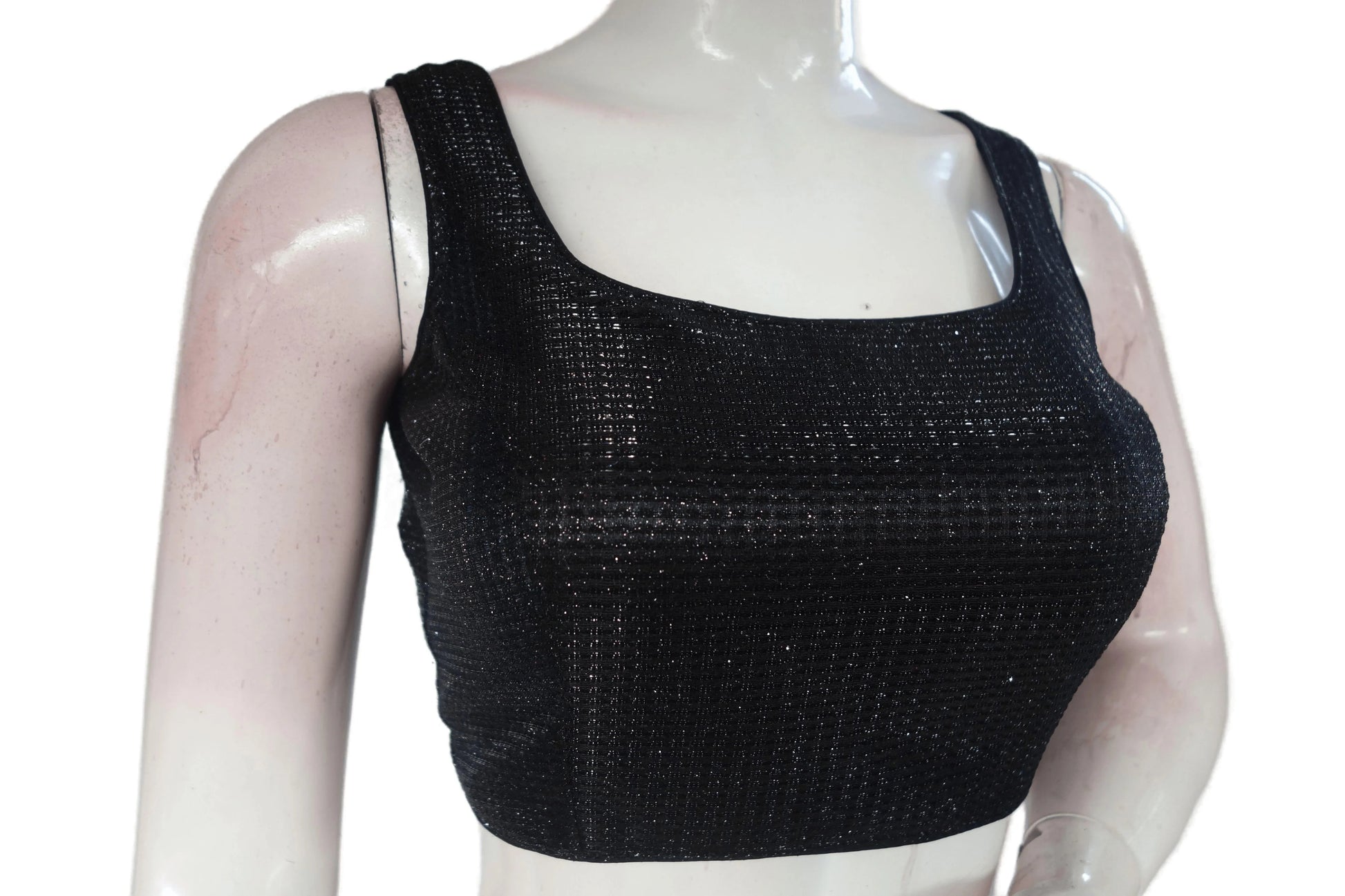 Black and Silver Mixed color Designer Readymade Saree Blouse - D3blouses