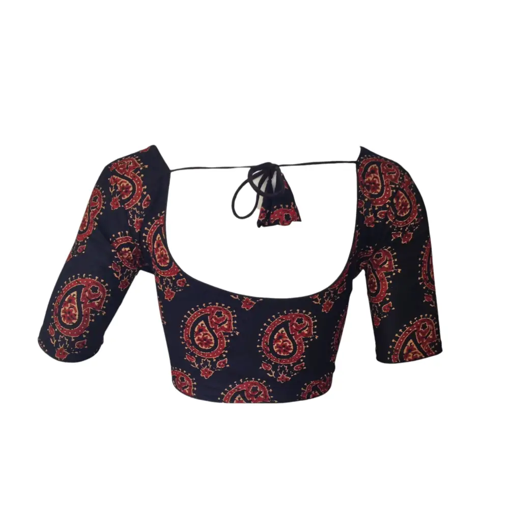 Black Cotton Readymade Saree Blouse: A Classic Staple - D3blouses