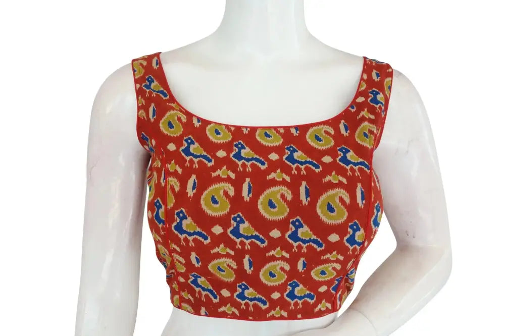 Chic Kalamkari Readymade Saree Blouse, Adorned with Beautiful Tassels, Designer Comfort - D3blouses