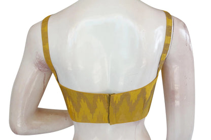 Chic Multi Ikkat Silk Blouse with Spaghetti Strap - Modern Ethnic Wear - D3blouses