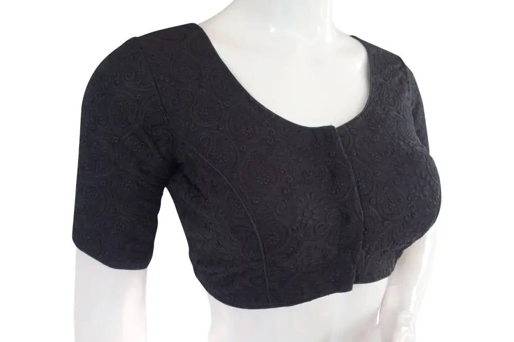 Chikankari Embroidery Readymade saree blouse, Indian Readymade blouse, Croptop - D3blouses