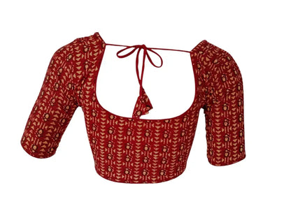 Classic Maroon Color Cotton Readymade Saree Blouse - D3blouses