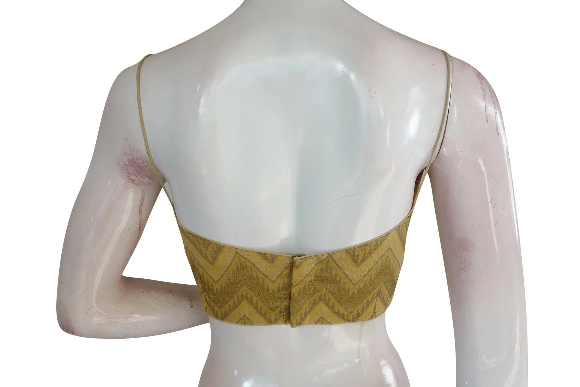 Colorful Multi Ikkat Silk Blouse with Spaghetti Strap - Ethnic Elegance - D3blouses