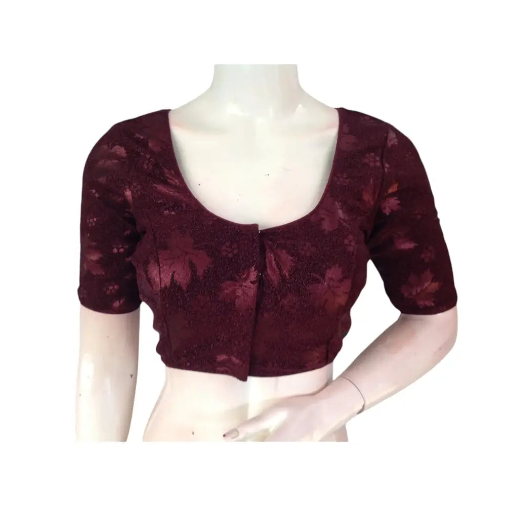 Deep Desire: Dark Purple Designer Blouses for Every Occasion - D3blouses
