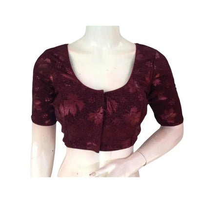 Deep Desire: Dark Purple Designer Blouses for Every Occasion - D3blouses