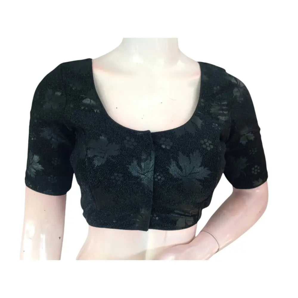 Elegant Dark Green Designer Blouse for Indian Sarees - D3blouses