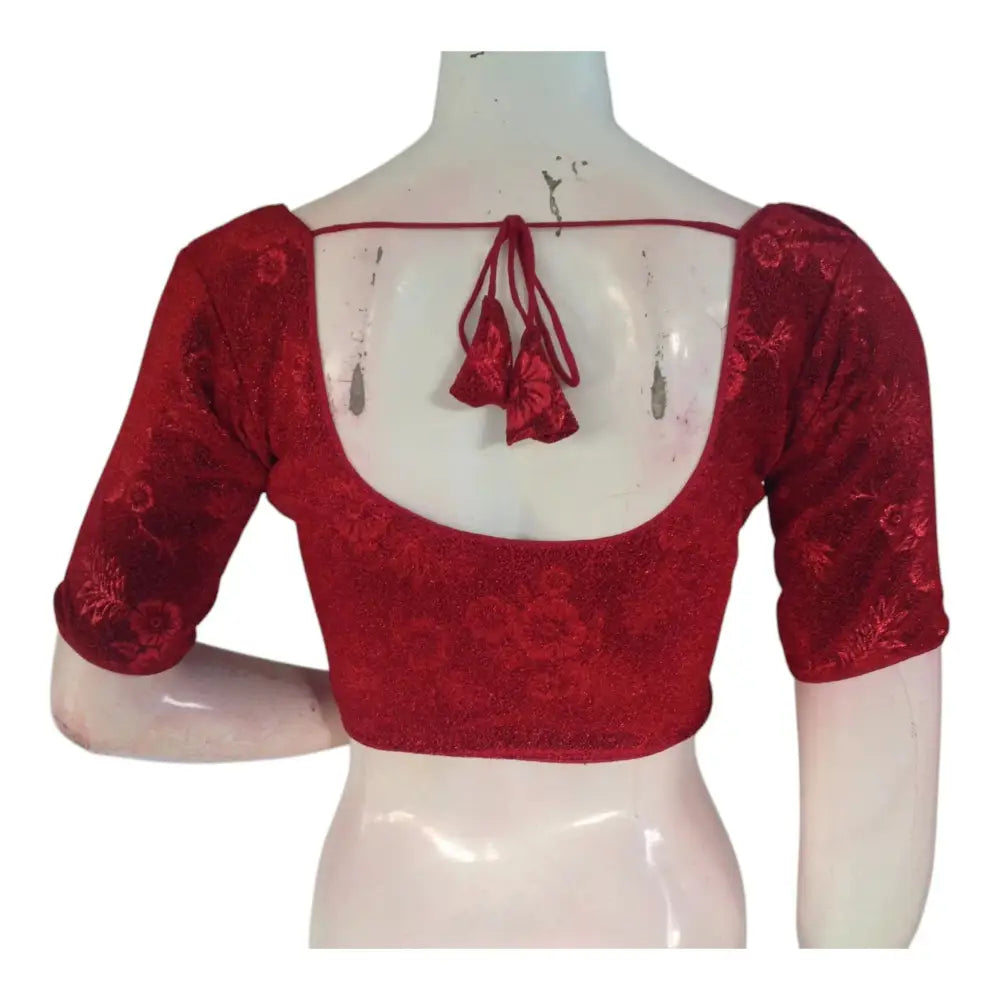 Fabulous Maroon Designer Blouse | Trendy & Ready to Go | Indian Wear - D3blouses