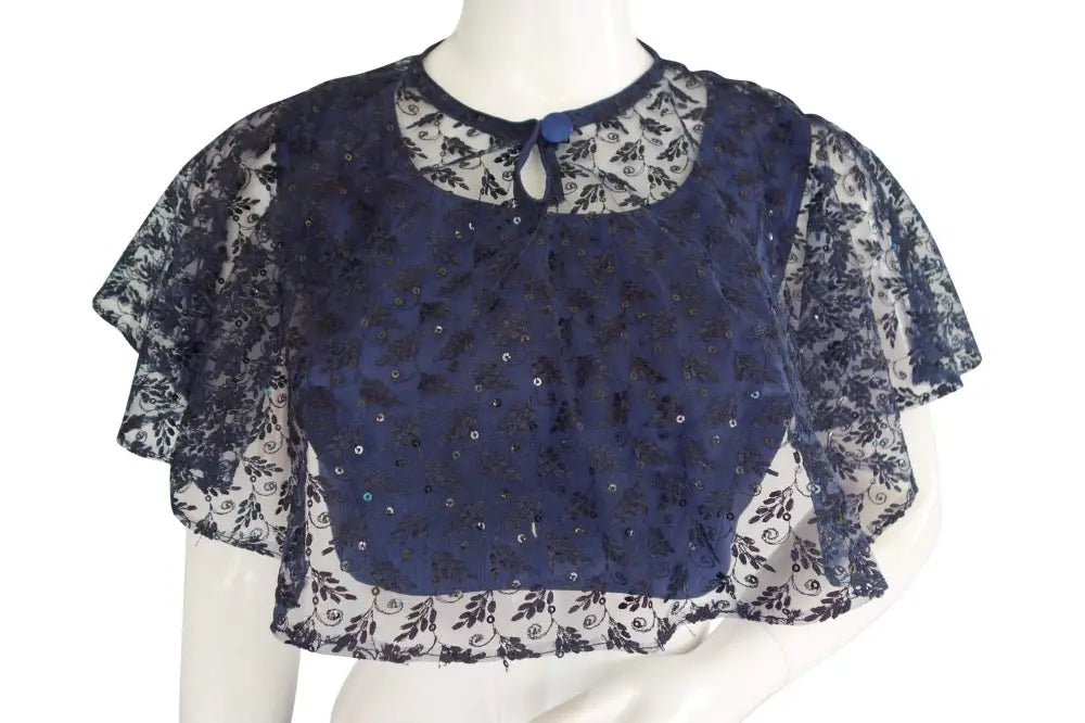 High quality Netted Poncho Readymade Blouse - D3blouses