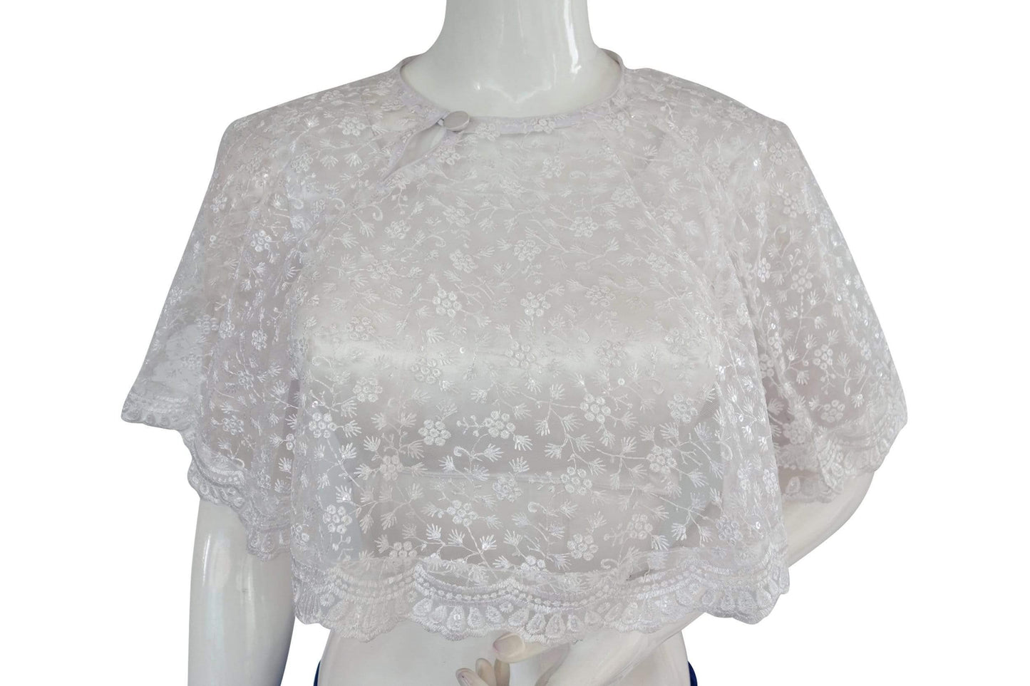 High quality Netted Poncho Readymade Blouse - D3blouses