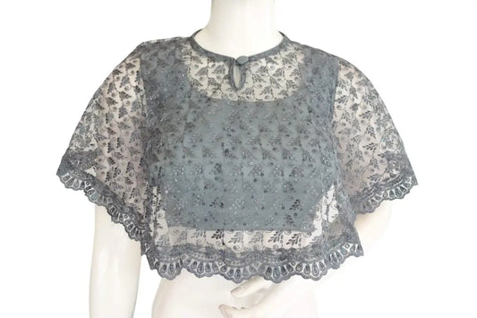 High quality Netted Poncho Readymade Blouse - D3blouses