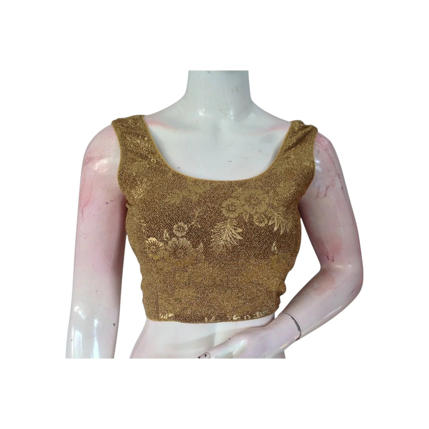 Luxurious Dark Gold Color Designer Saree Blouse | Ready to Wear & Chic - D3blouses