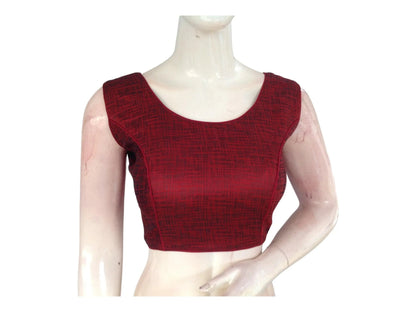 Maroon Majesty, Designer Saree & Readymade Blouse Set - D3blouses