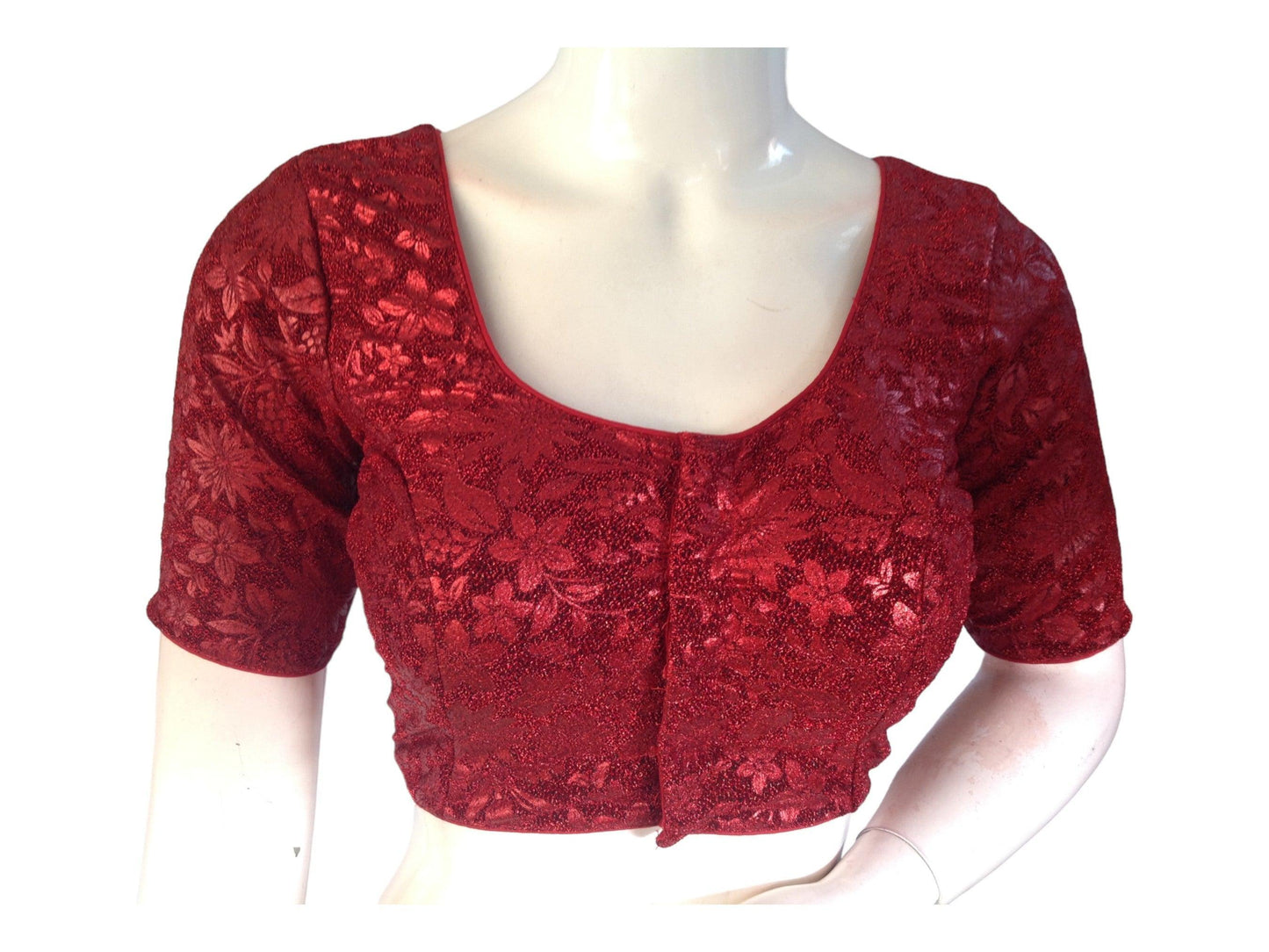 Maroon Saree Blouse, Designer Saree Readymade Blouse, Trendy blouse design - D3blouses