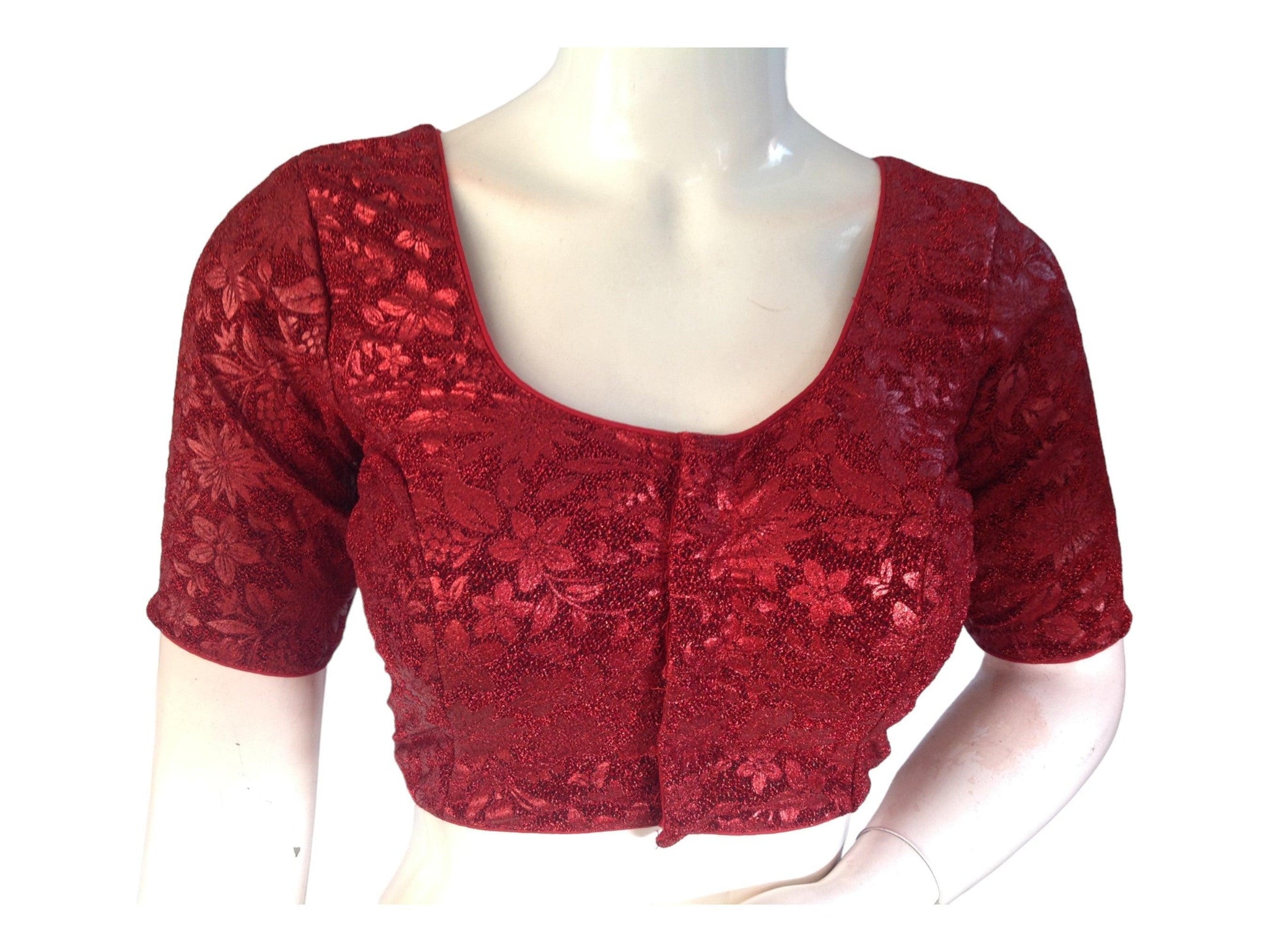 Maroon Saree Blouse, Designer Saree Readymade Blouse, Trendy blouse design - D3blouses