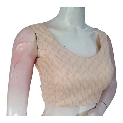 Peach Color Georgette Blouse for Party & Wedding - Designer Collection - D3blouses