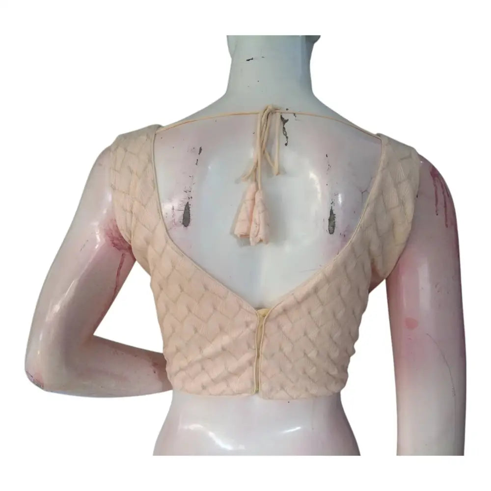 Peach Color Georgette Blouse for Party & Wedding - Designer Collection - D3blouses