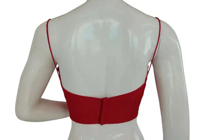 Pink Petal, Plain Sleeveless Readymade Saree Blouse with Spaghetti Strap - D3blouses