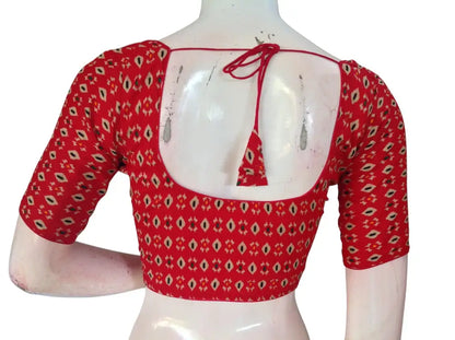 Printed Cotton Readymade Saree Blouse -8 Color Options (Princess Cut)|Choli top Readymade Blouse