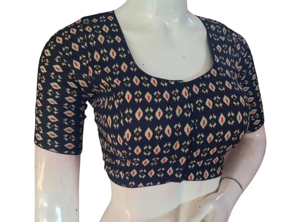 Printed Cotton Readymade Saree Blouse -8 Color Options (Princess Cut)|Choli top Readymade Blouse