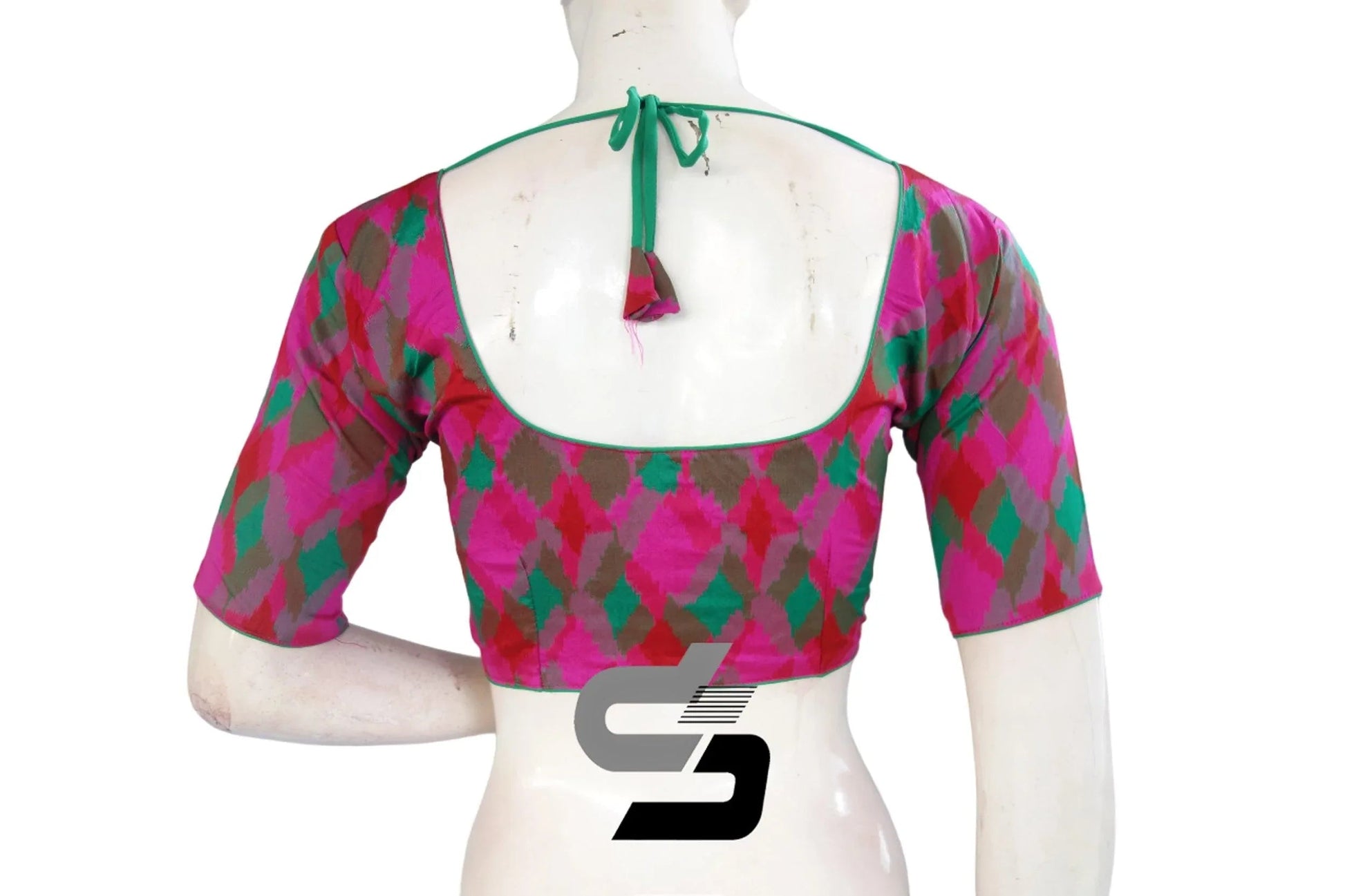 Printed Silk Multi Color Designer Readymade Blouse - D3blouses