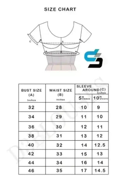 Oceanic Teal Blue Color Organza Puff Sleeve Readymade Blouse - D3blouses