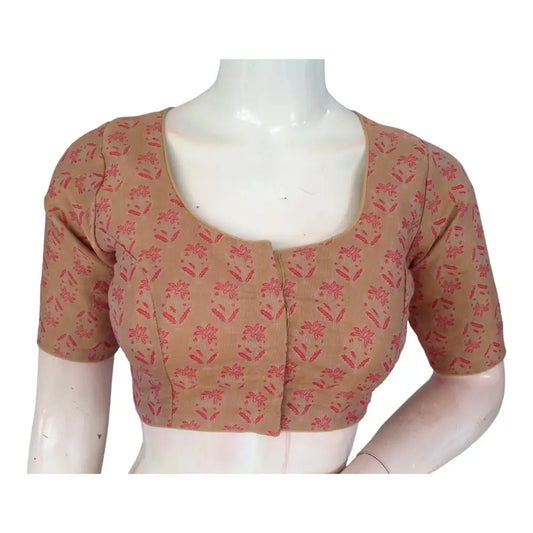 Radiant Gold Tissue Silk Blouses Online | Ready made Saree Blouse - D3blouses