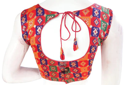 Red Color Brocade silk Designer Blouse - D3blouses