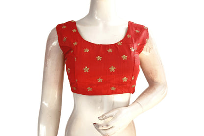 Red Color Designer Party Wear Readymade Blouse - D3blouses
