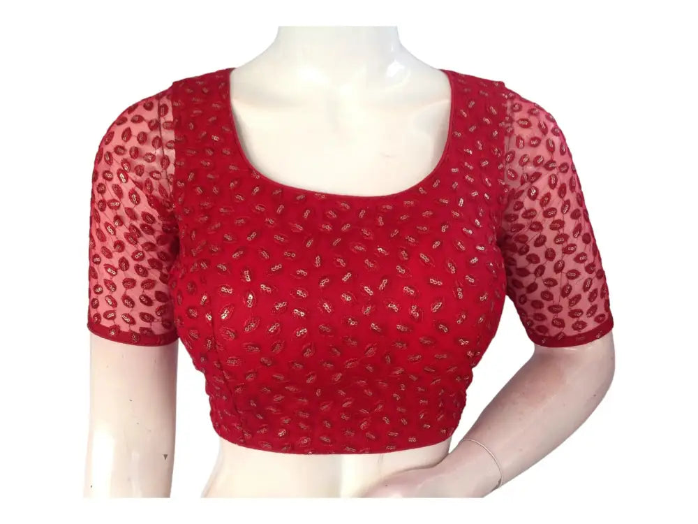 Red Saree Blouse, Readymade Saree Blouse, Designer Blouse online from d3blouses - D3blouses