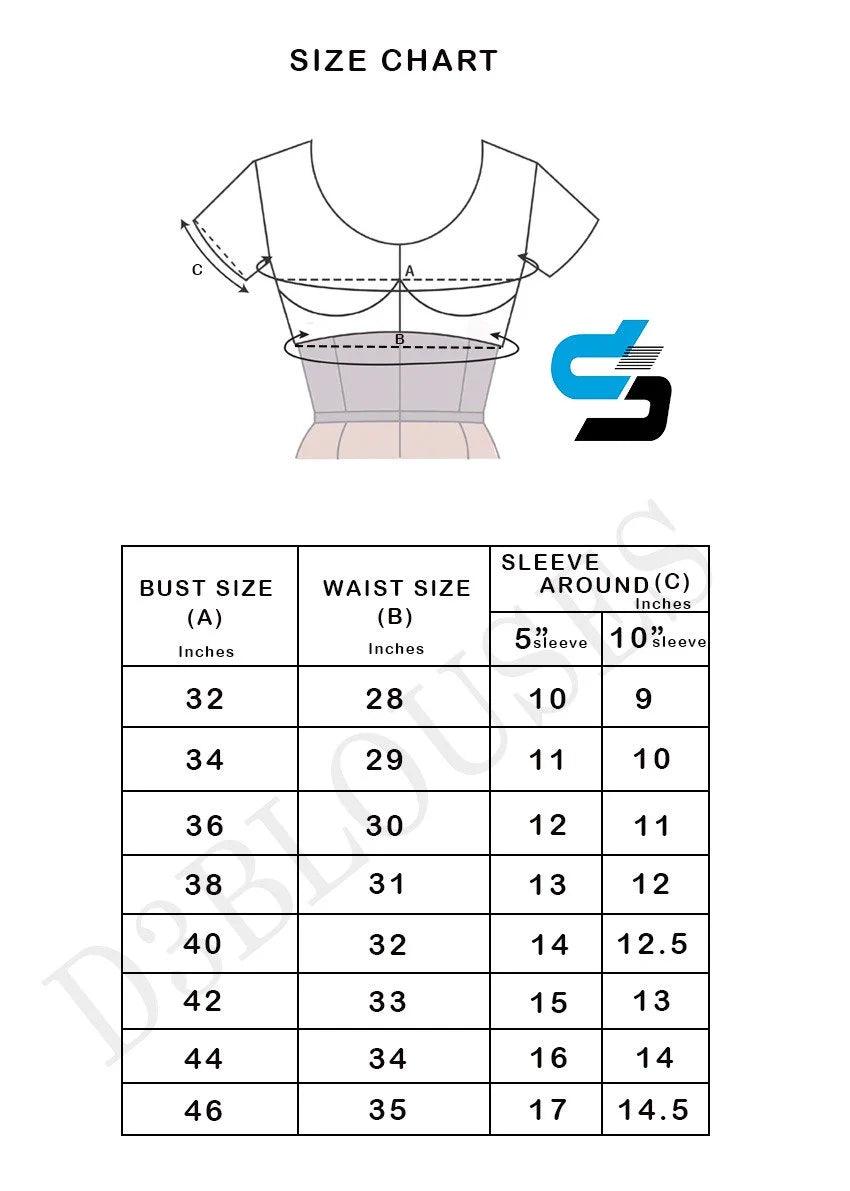 Grey Color Netted Embroidery Designer Readymade Blouse - D3blouses