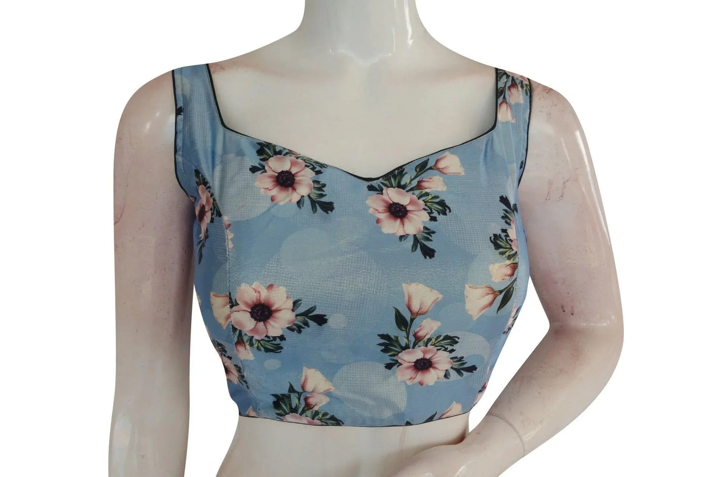 Satin Silk Designer Readymade Saree Blouse - D3blouses