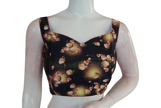 Satin Silk Designer Readymade Saree Blouse - D3blouses