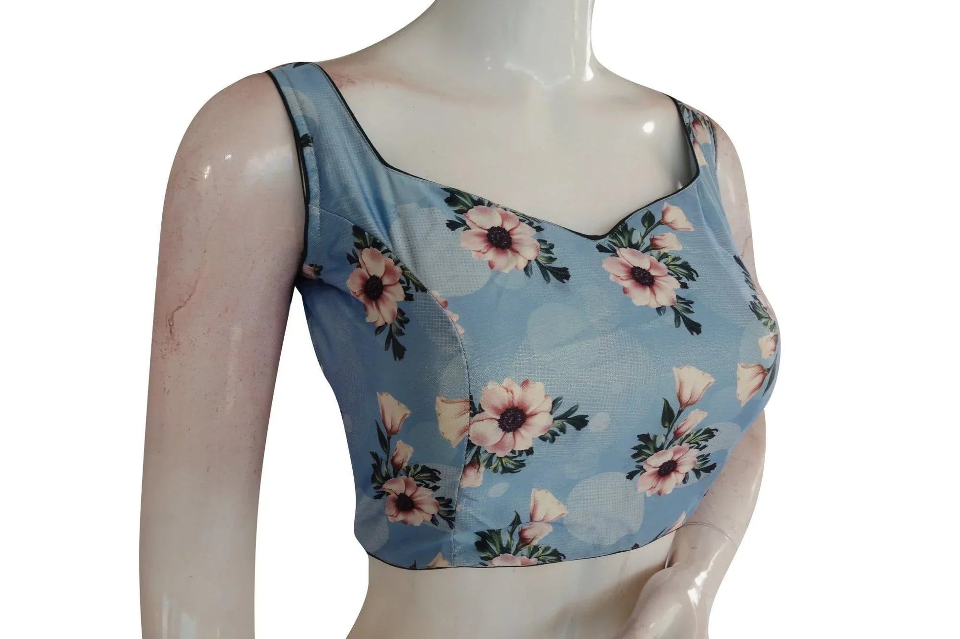 Satin Silk Designer Readymade Saree Blouse - D3blouses