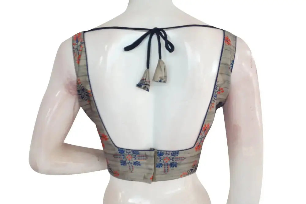 Satin Silk Designer Readymade Saree Blouse - D3blouses