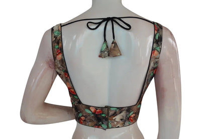 Satin Silk Designer Readymade Saree Blouse - D3blouses